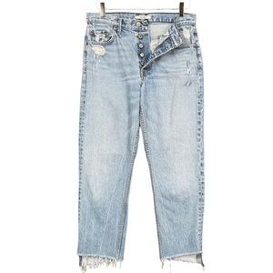 GRLFRND Light Blue Straight Leg Jeans